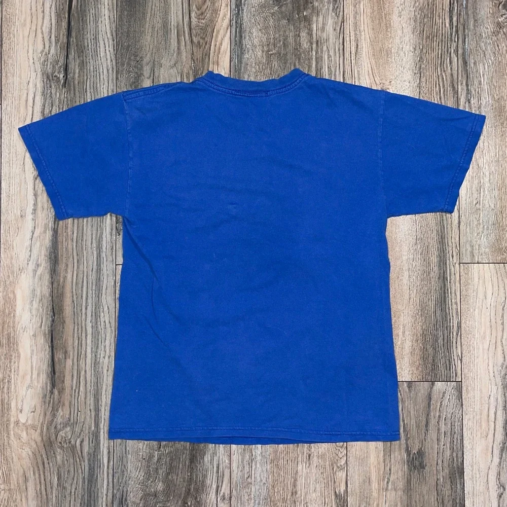 Vintage Yu-Gi-Oh King of Games Graphic T-Shirt Kids Blue Yugi Gaia Anime Tee